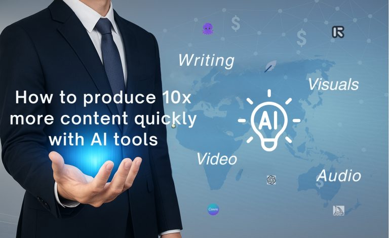 How to produce 10x more content quickly with AI tools