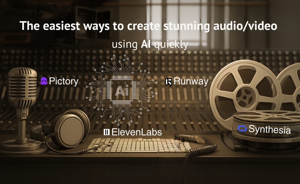 The easiest ways to create stunning audio/video using AI quickly