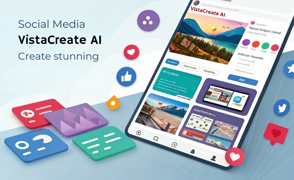 Create stunning social posts in minutes with VistaCreate AI tools